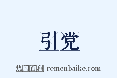 引党是什么意思的图片